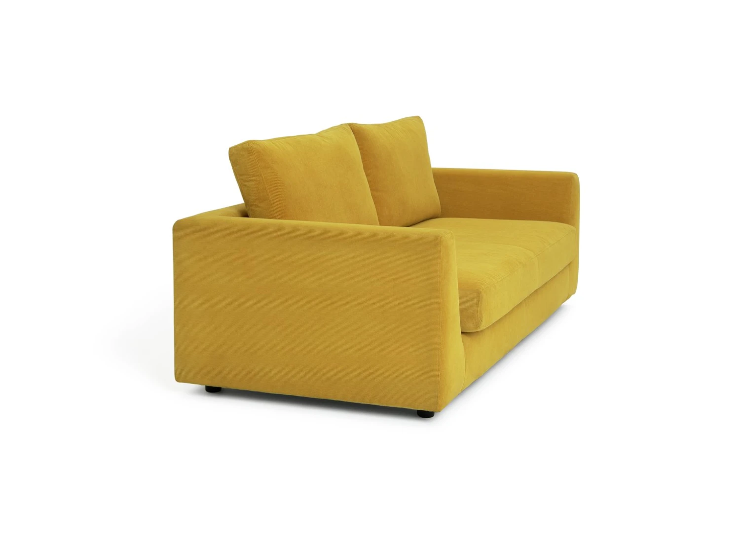 Habitat Brixley Fabric 3 Seater Sofa - Yellow 9 Habitat Brixley Fabric 3 Seater Sofa - Yellow - Image 7