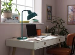 Habitat Benson Steel LED Table Lamp - Blue -Home Sales Store 9197457 R Z002C