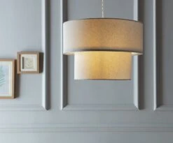 Habitat 2 Tier Linen Mix Shade - Grey 9 Habitat 2 Tier Linen Mix Shade - Grey -Home Sales Store 9197691 R Z002C