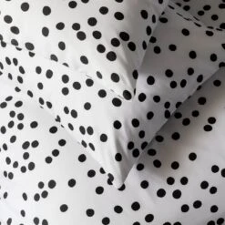 Habitat Cotton Dot Penny White & Black Bedding Set - Single -Home Sales Store 9199747 R Z003A