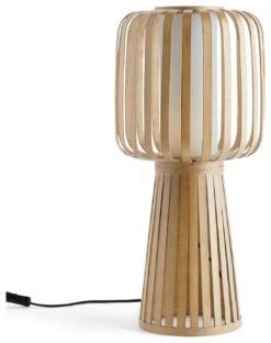 Habitat Achille Bamboo Table Lamp - Natural & White -Home Sales Store 9202256 R Z001C