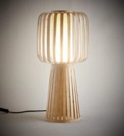 Habitat Achille Bamboo Table Lamp - Natural & White -Home Sales Store 9202256 R Z003C