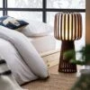 Habitat Achille Bamboo Table Lamp - Walnut & White -Home Sales Store 9202414 R Z001A