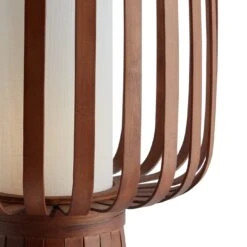 Habitat Achille Bamboo Table Lamp - Walnut & White -Home Sales Store 9202414 R Z002A