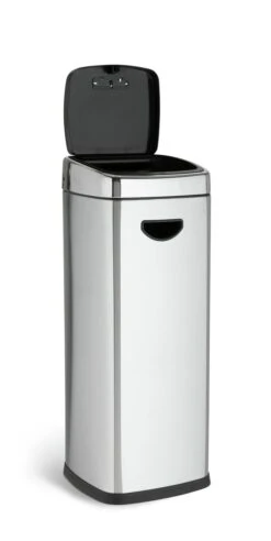 Habitat 30 Litre Square Touch Top Bin - Silver -Home Sales Store 9212569 R Z002A