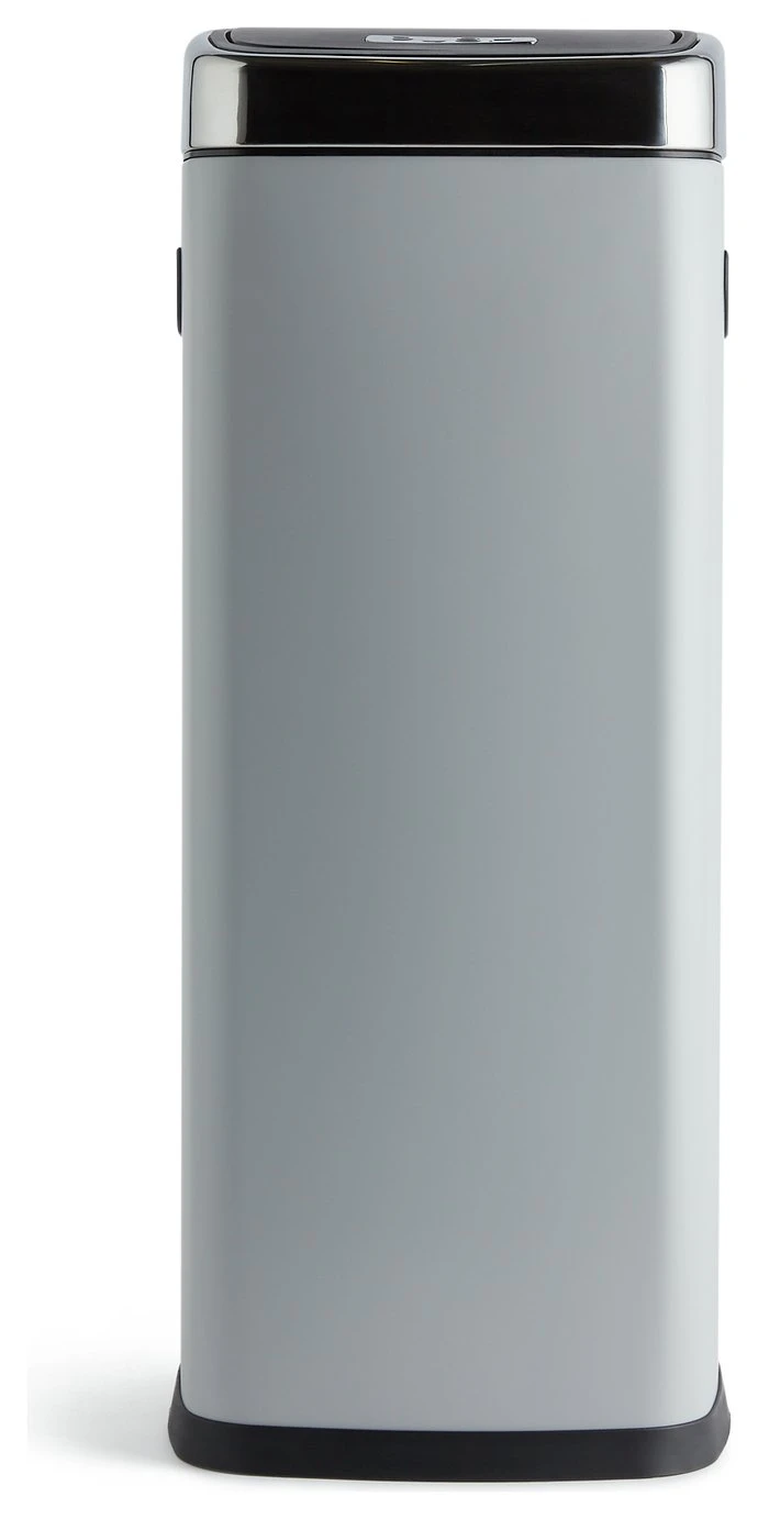 Habitat 30 Litre Square Touch Top Bin - Gunmetal 3 Habitat 30 Litre Square Touch Top Bin - Gunmetal