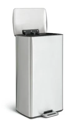 Habitat 30 Litre Modern Rectangular Bin - Silver -Home Sales Store 9212693 R Z002A