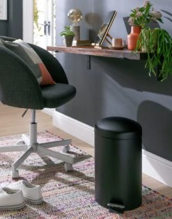 Habitat 12 Litre Domed Pedal Bin - Black -Home Sales Store 9212772 R Z001C