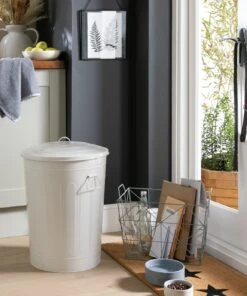 Habitat 49 Litre Trash Can Bin - Cream -Home Sales Store 9212820 R Z001C
