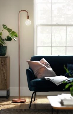 Habitat Rayner Floor Lamp - Rose Gold -Home Sales Store 9222061 R Z003C