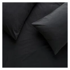 Habitat Washed Plain Charcoal Fitted Sheet - Double 7 Habitat Washed Plain Charcoal Fitted Sheet - Double -Home Sales Store 9230280 R Z002A