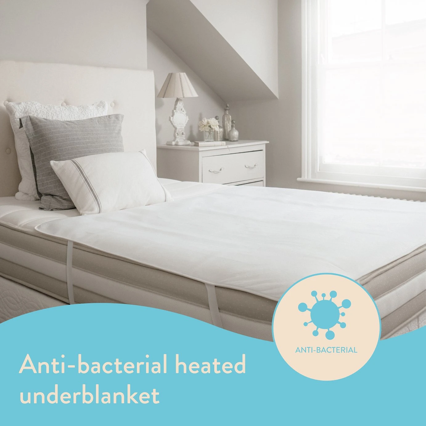 Dreamland Antibacterial Heated Underblanket - Single 4 Dreamland Antibacterial Heated Underblanket - Single - Image 2