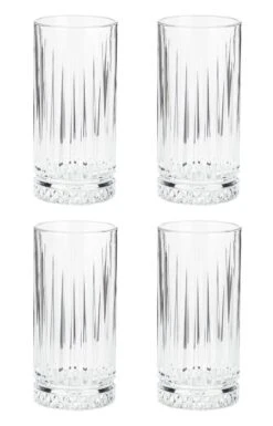 Habitat Pressed Set Of 4 Hi Ball Glasses