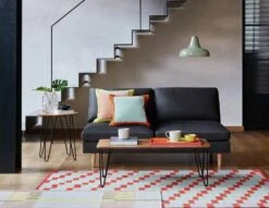 Habitat Teo Velvet 2 Seater Sofa - Orange -Home Sales Store 9303382 R Z001C