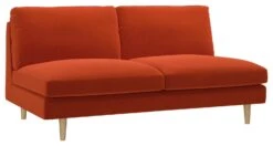 Habitat Teo Velvet 2 Seater Sofa - Orange -Home Sales Store 9303382 R Z008A