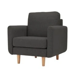 Habitat Remi Fabric Armchair In A Box - Charcoal -Home Sales Store 9308222 R Z004A