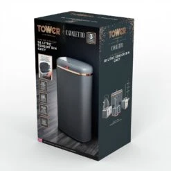 Tower 58 Liter Cavaletto Sensor Bin - Grey -Home Sales Store 9308899 R Z004A