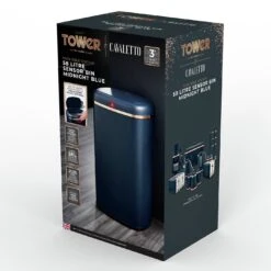Tower 58 Liter Cavaletto Sensor Bin - Blue -Home Sales Store 9308916 R Z004A