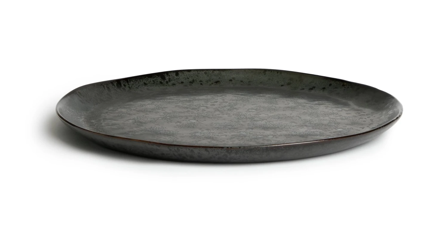 Habitat Preto Stoneware Serving Platter - Black 3 Habitat Preto Stoneware Serving Platter - Black
