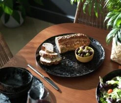 Habitat Preto Stoneware Serving Platter - Black 8 Habitat Preto Stoneware Serving Platter - Black -Home Sales Store 9310801 R Z001C