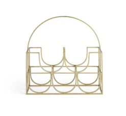 Habitat Japonica 5 Bottle Stainless Steel Wine Rack 9 Habitat Japonica 5 Bottle Stainless Steel Wine Rack -Home Sales Store 9311013 R Z002A