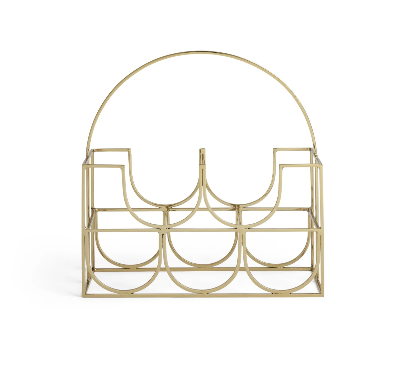 Habitat Japonica 5 Bottle Stainless Steel Wine Rack 5 Habitat Japonica 5 Bottle Stainless Steel Wine Rack - Image 3