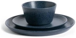 Habitat Addison 12 Piece Stoneware Dinner Set - Blue -Home Sales Store 9311446 R Z002A