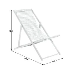 Habitat Folding Wooden Garden Deck Chair - White 14 Habitat Folding Wooden Garden Deck Chair - White -Home Sales Store 9338443 R E001