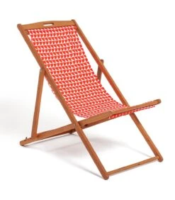 Habitat Folding Wooden Garden Deck Chair - White