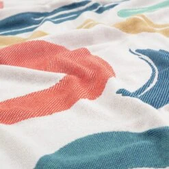 Habitat Studio Squiggle Cotton Throw - Multicoloured -Home Sales Store 9340541 R Z003A