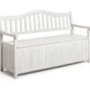 Habitat Henrietta 3 Seater Wooden Bench With Storage - White -Home Sales Store 9344080 R Z001A