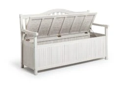 Habitat Henrietta 3 Seater Wooden Bench With Storage - White -Home Sales Store 9344080 R Z002A