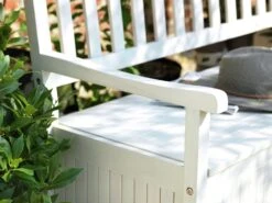 Habitat Henrietta 3 Seater Wooden Bench With Storage - White -Home Sales Store 9344080 R Z002C