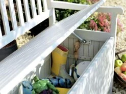 Habitat Henrietta 3 Seater Wooden Bench With Storage - White -Home Sales Store 9344080 R Z004C