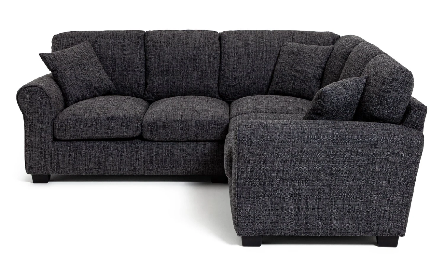 Habitat Lisbon Fabric Corner Sofa - Charcoal 8 Habitat Lisbon Fabric Corner Sofa - Charcoal - Image 6