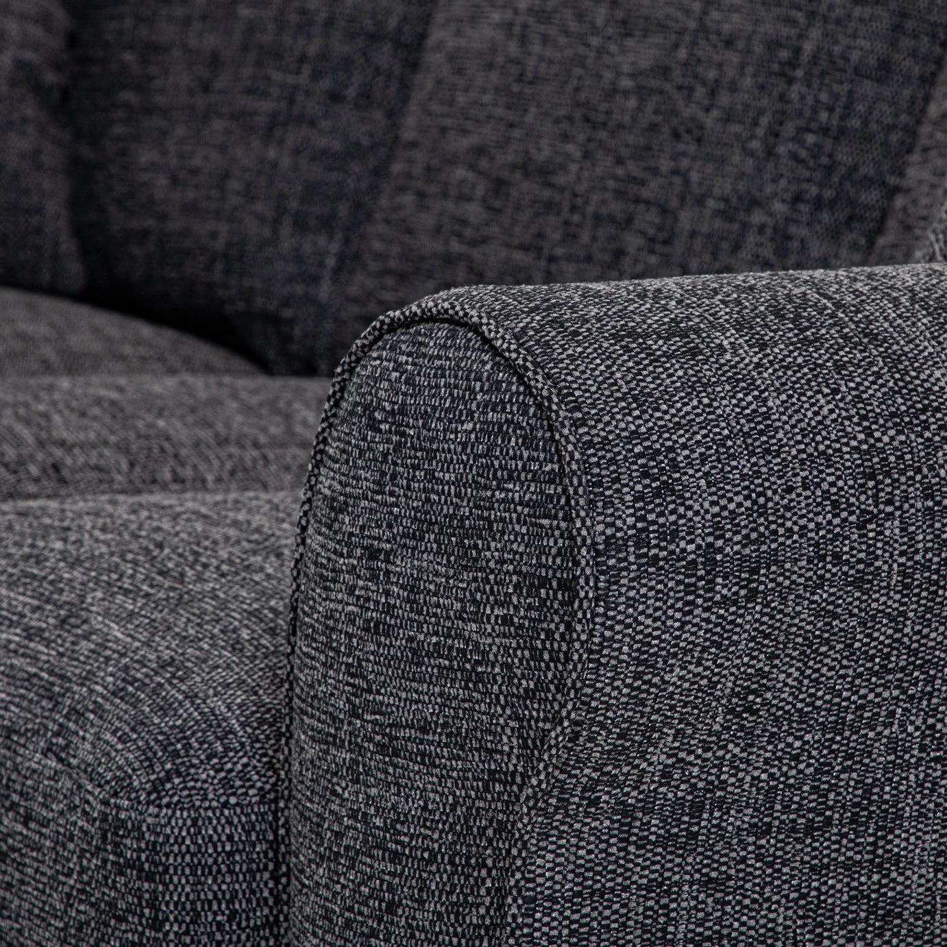 Habitat Lisbon Fabric Corner Sofa - Charcoal 11 Habitat Lisbon Fabric Corner Sofa - Charcoal - Image 9