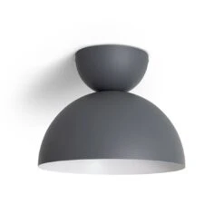 Habitat Metal Diablo Flush To Ceiling Light - Grey -Home Sales Store 9348213 R Z001C