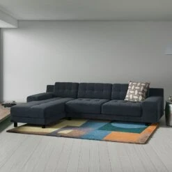 Habitat Hendricks Left Hand Corner Chaise Sofa - Charcoal -Home Sales Store 9360624 R Z001C