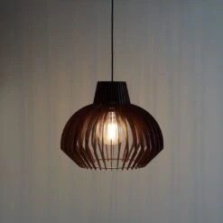 Habitat Achille Plywood Pendant Shade - Walnut -Home Sales Store 9361025 R Z004C