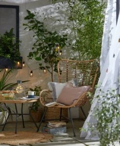 Habitat 2 Seater Bamboo Garden Bistro Set - Natural 23 Habitat 2 Seater Bamboo Garden Bistro Set - Natural -Home Sales Store 9371998 R Z015C