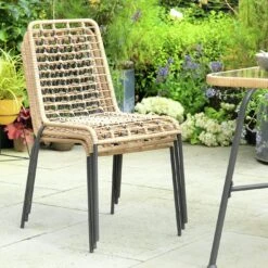 Habitat 4 Seater Bamboo Patio Set -Home Sales Store 9372485 R Z008C