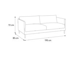 Habitat Hyde Leather 3 Seater Sofa - Tan -Home Sales Store 9372502 R E001