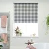 Habitat Block Check Blackout Roller Blind - 3ft - Grey -Home Sales Store 9372746 R Z001C