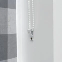 Habitat Block Check Blackout Roller Blind - 3ft - Grey -Home Sales Store 9372746 R Z004C