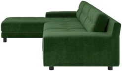 Habitat Hendricks Velvet Left Hand Corner Chaise Sofa-Green -Home Sales Store 9375554 R Z004A
