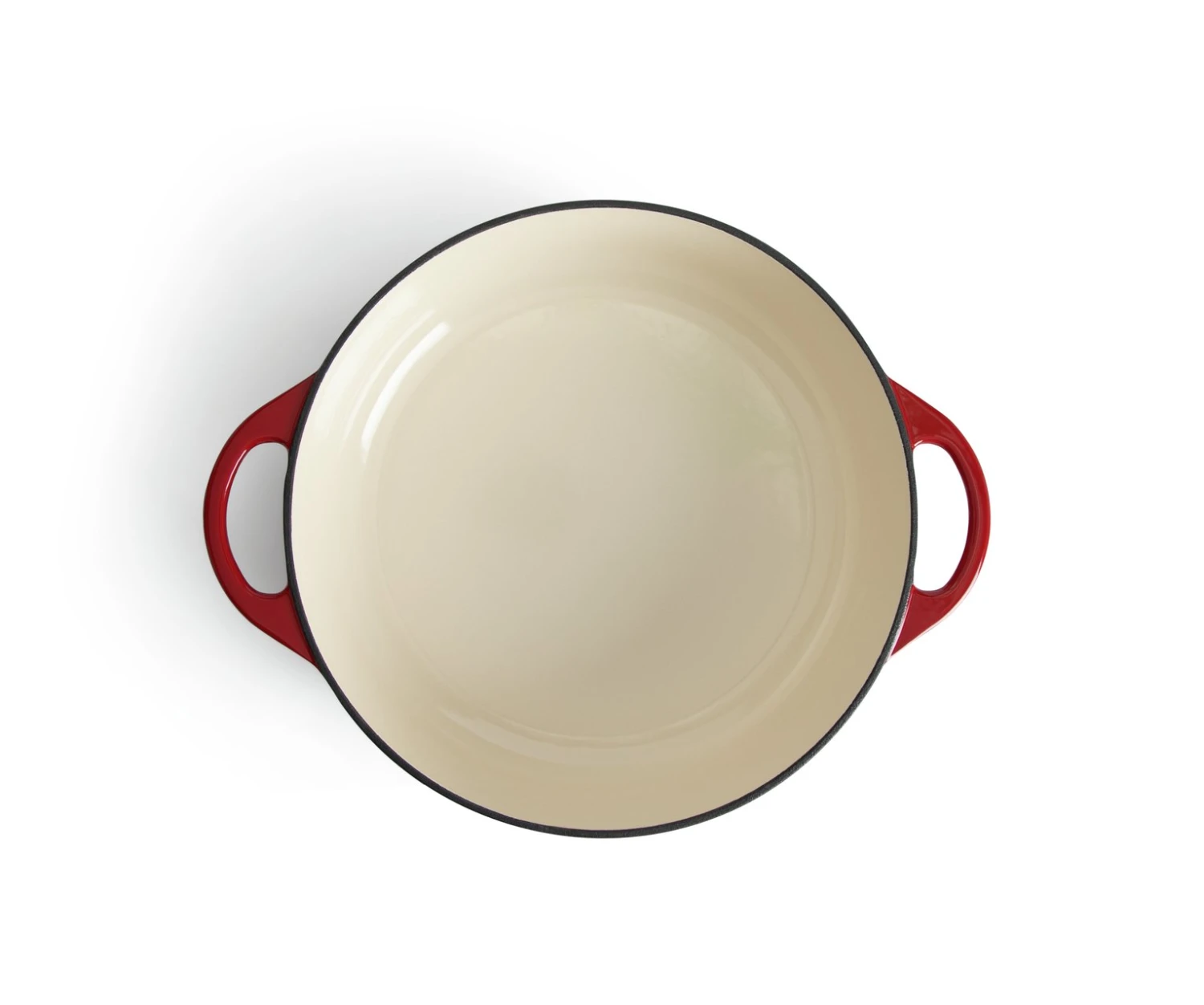 Habitat Country Manor 4 Litre Cast Iron Casserole Dish - Red 5 Habitat Country Manor 4 Litre Cast Iron Casserole Dish - Red - Image 3