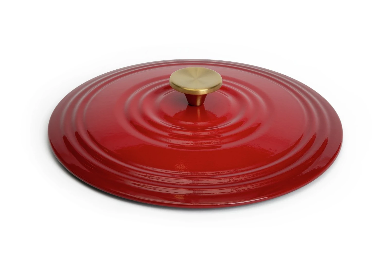 Habitat Country Manor 4 Litre Cast Iron Casserole Dish - Red 6 Habitat Country Manor 4 Litre Cast Iron Casserole Dish - Red - Image 4