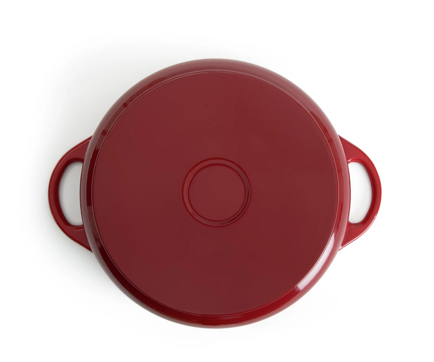 Habitat Country Manor 4 Litre Cast Iron Casserole Dish - Red 7 Habitat Country Manor 4 Litre Cast Iron Casserole Dish - Red - Image 5
