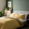 Habitat Betsy Yellow & White Reversible Bedding Set - Single -Home Sales Store 9378623 R Z001A