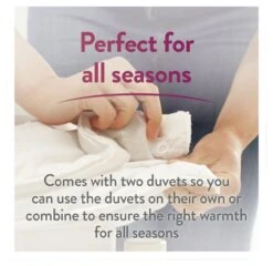 Slumberdown All Seasons 4.5 Tog Duvet - Single -Home Sales Store 9379048 R Z003A